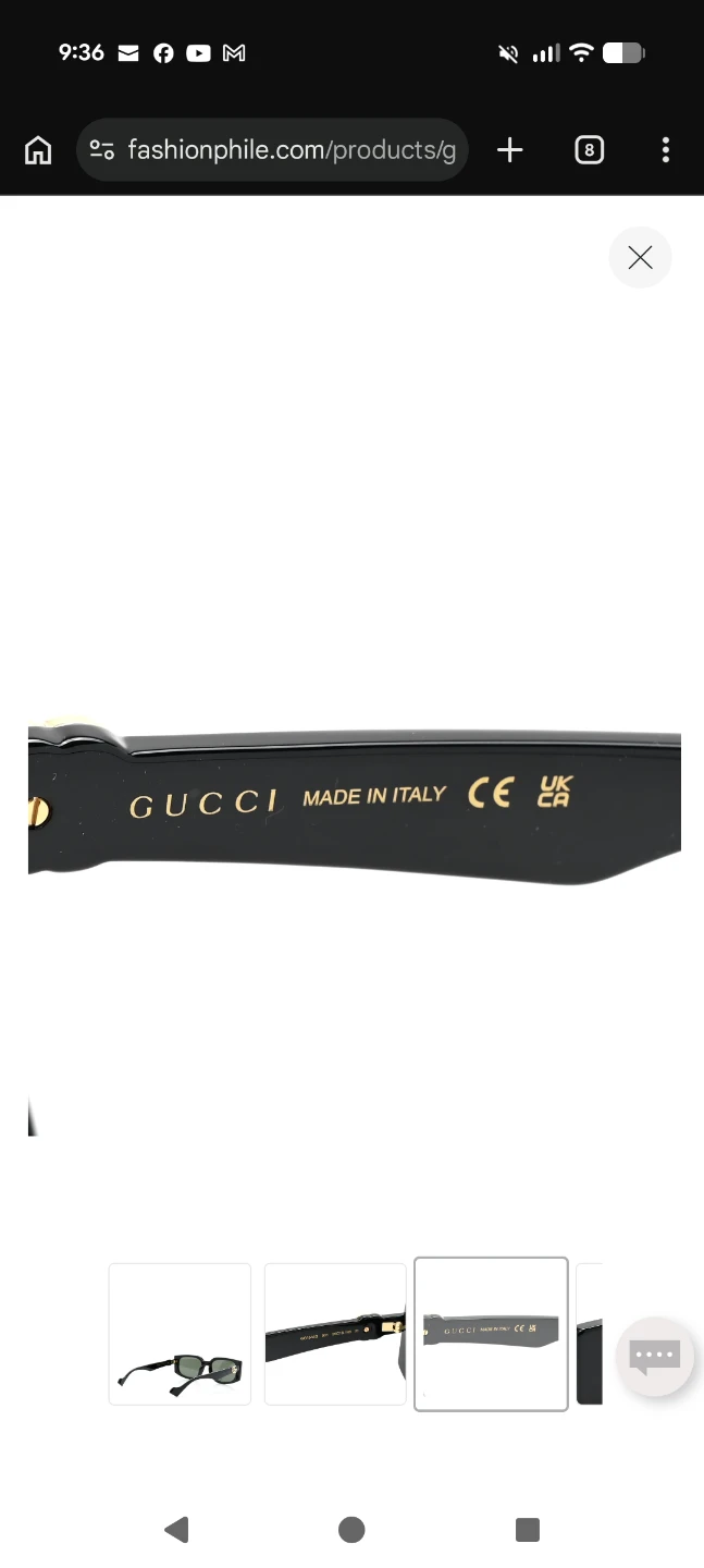 Gucci GG1534S Sunglasses - Black - photo 2