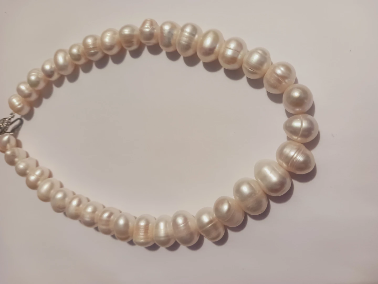 Gorgeous Genuine Freshwater Pearl Necklace. 15" - photo 4