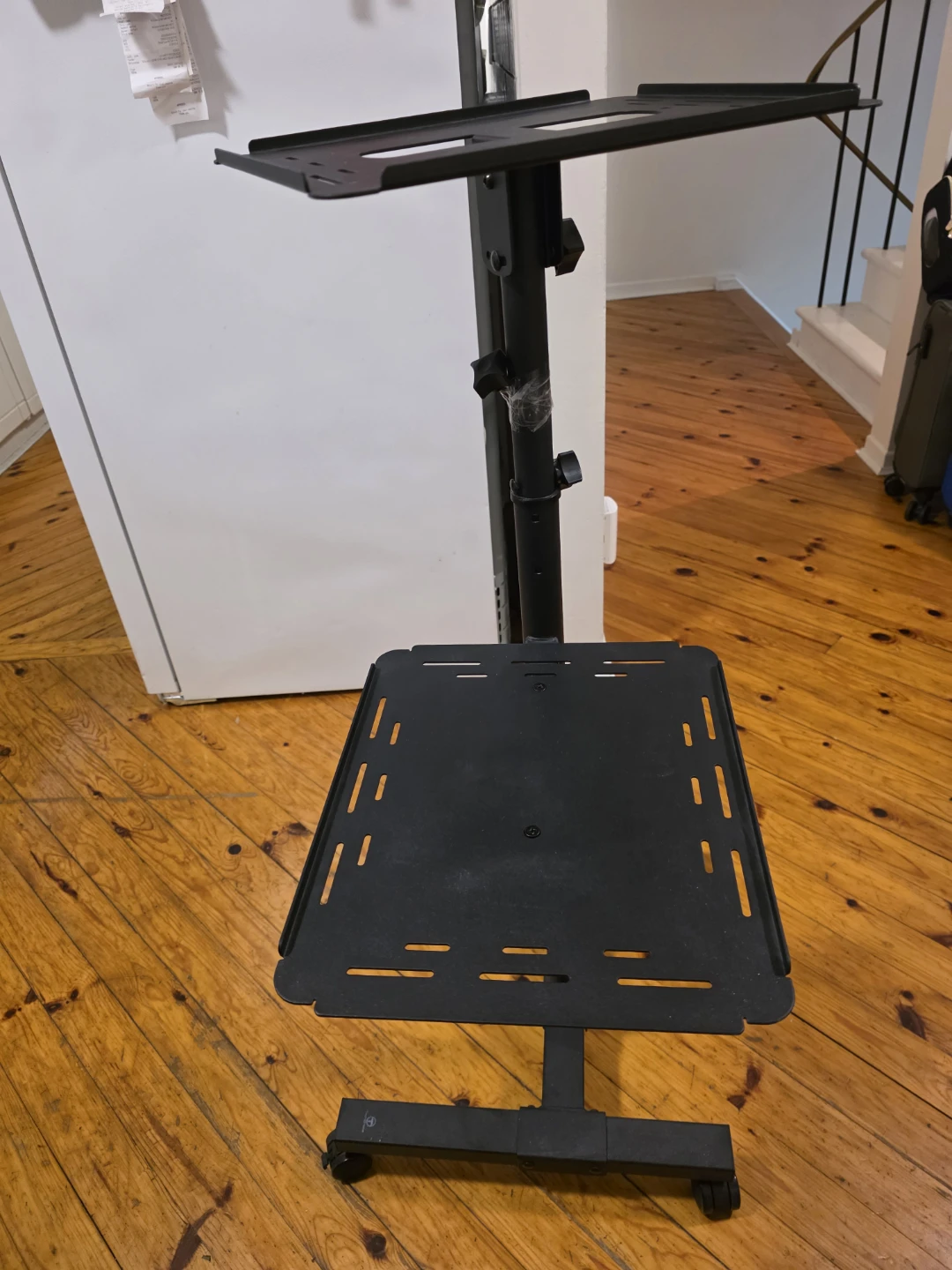 Adjustable Height Presentation Stand with Wheels
