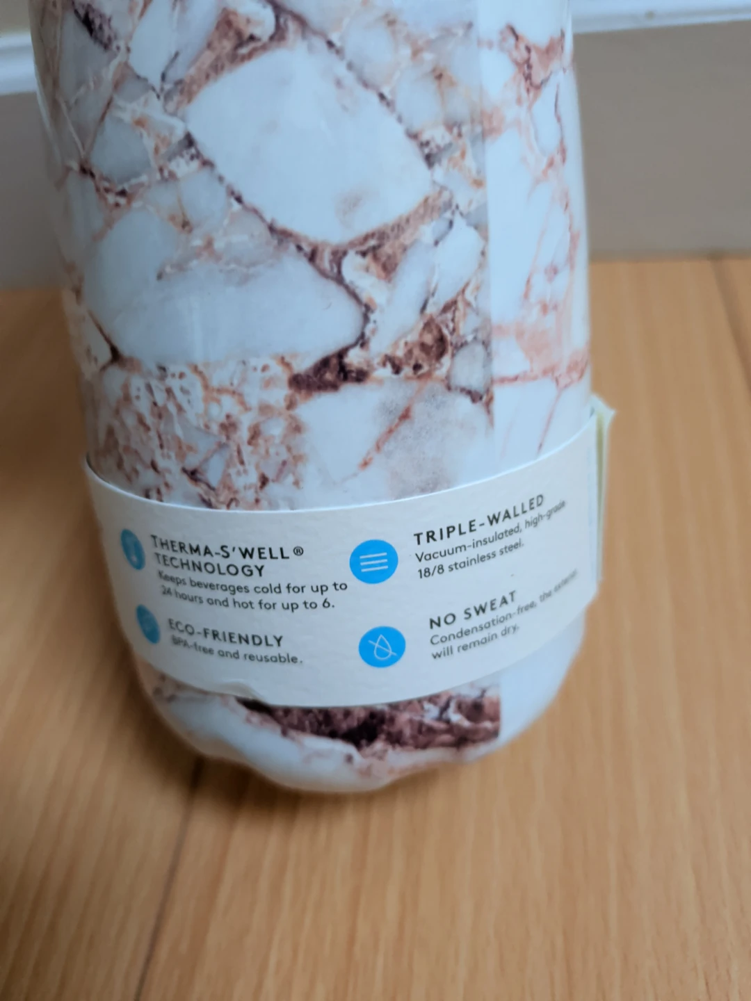 Swell Commuter 16 oz Water Bottle Gold Glitter Marble - photo 2