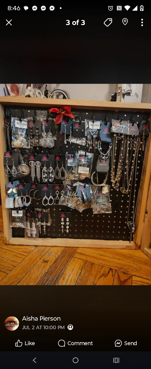 Bundle Peg Board Case with Jewelry