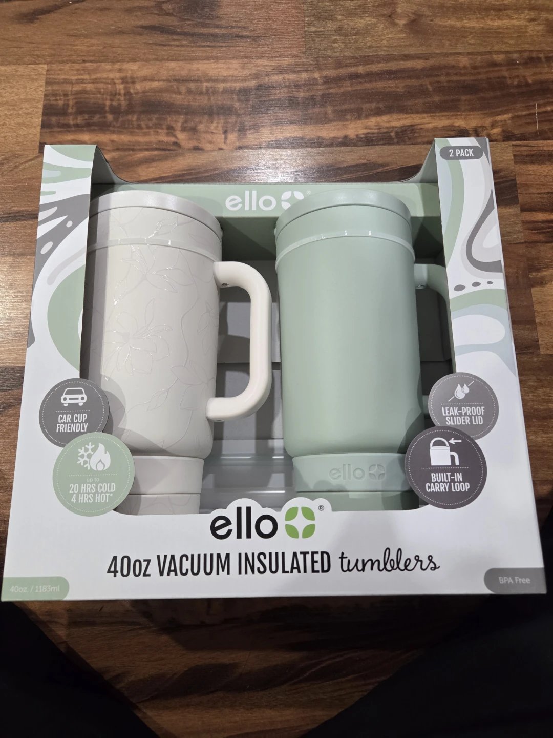 Vaccum insulated stainless steel tumblers 2 pack - photo 2