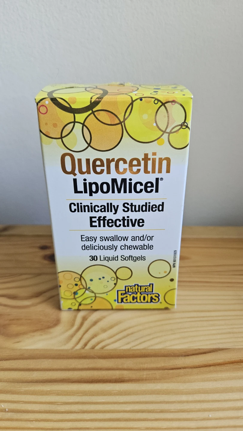 Natural Factors Quercetin LipoMicel Liquid Softgels