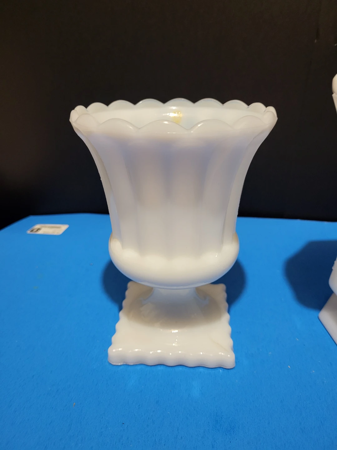 Vintage Milk Glass Pitcher and Vase Set - photo 4
