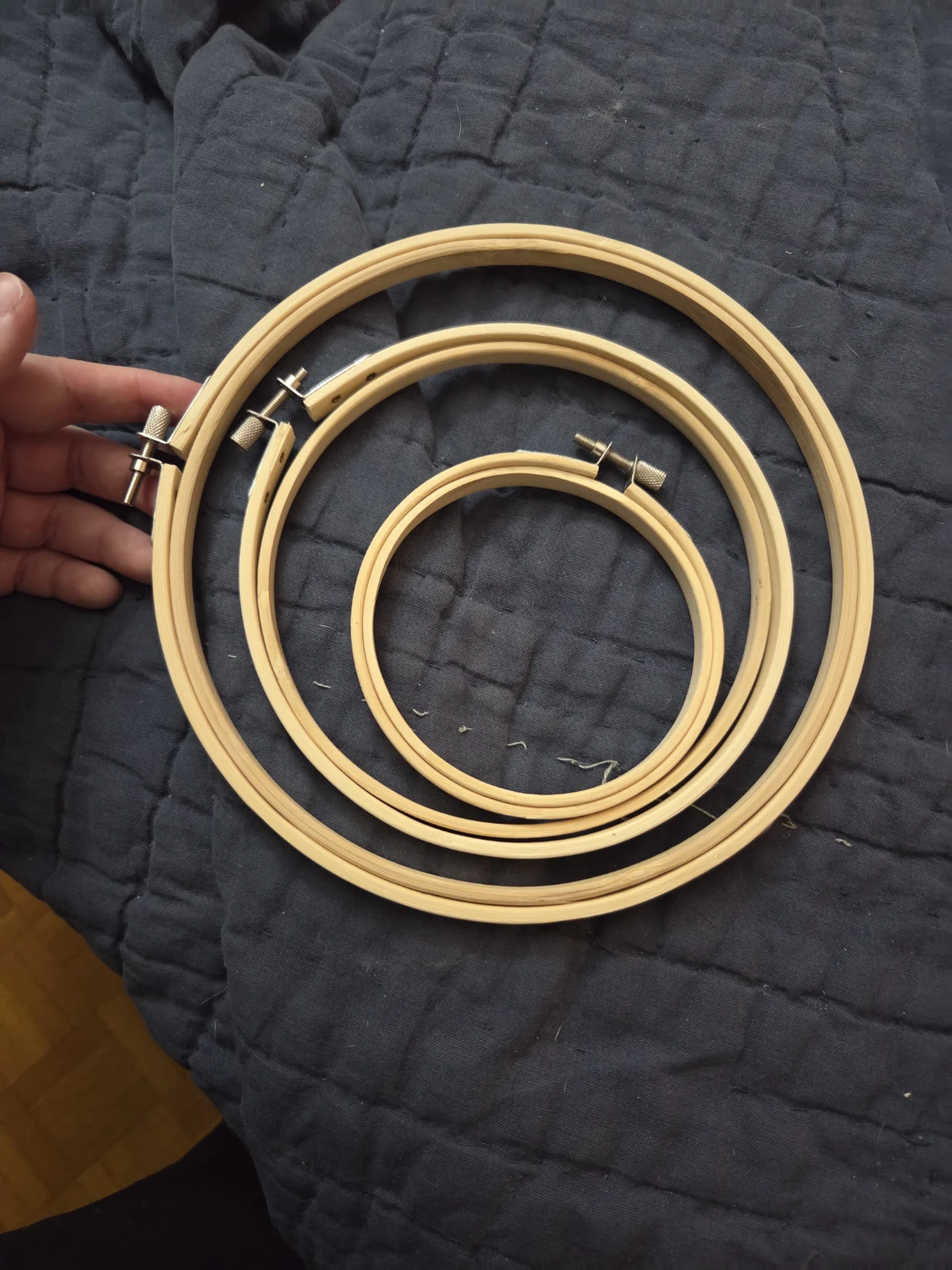 Cross stitch hoops