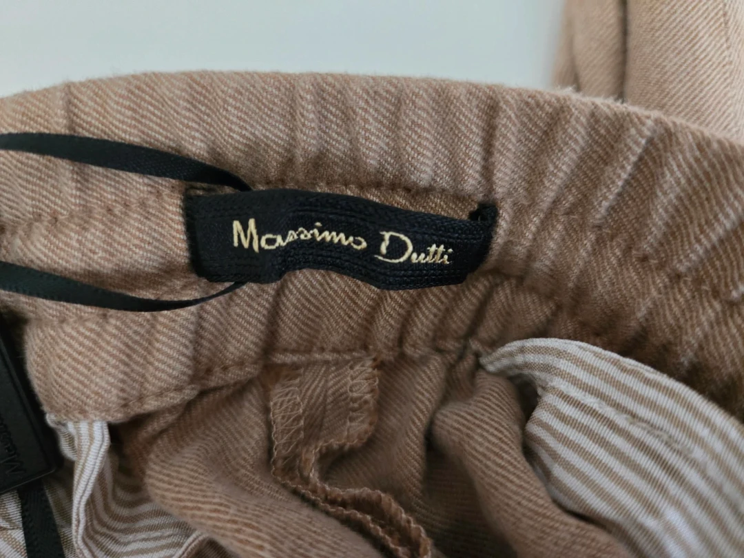 Massimo Dutti Women's Beige Linen Pants - EUR36 - photo 3