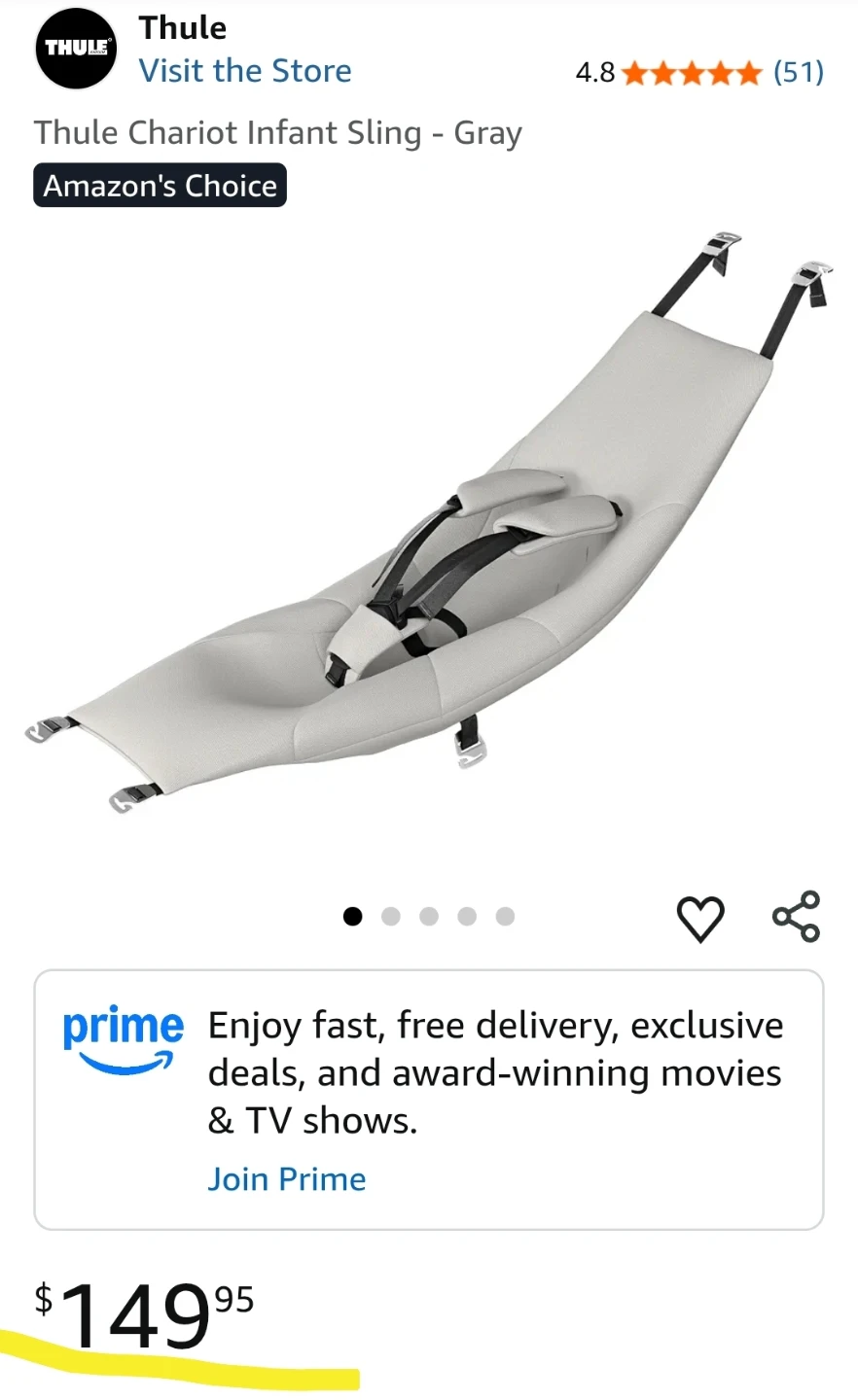 Thule Chariot Infant Sling- new condition - photo 3