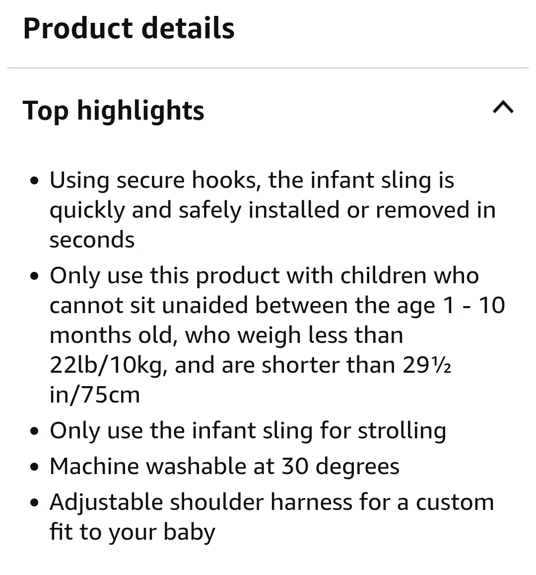 Thule Chariot Infant Sling- new condition - photo 5