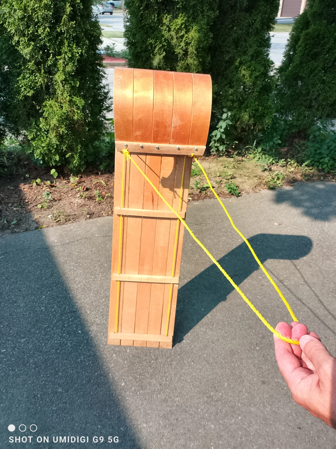 Wooden Toboggan Sled