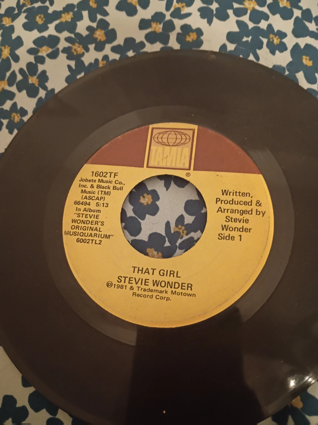 Stevie Wonder That Girl 7" Vinyl Record