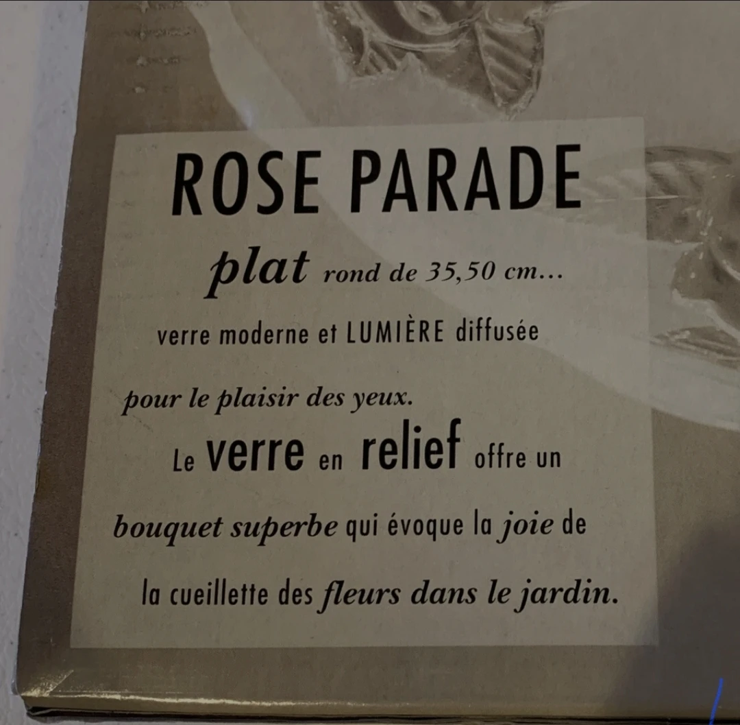 Rose Parade Glass Serving Platter - photo 3