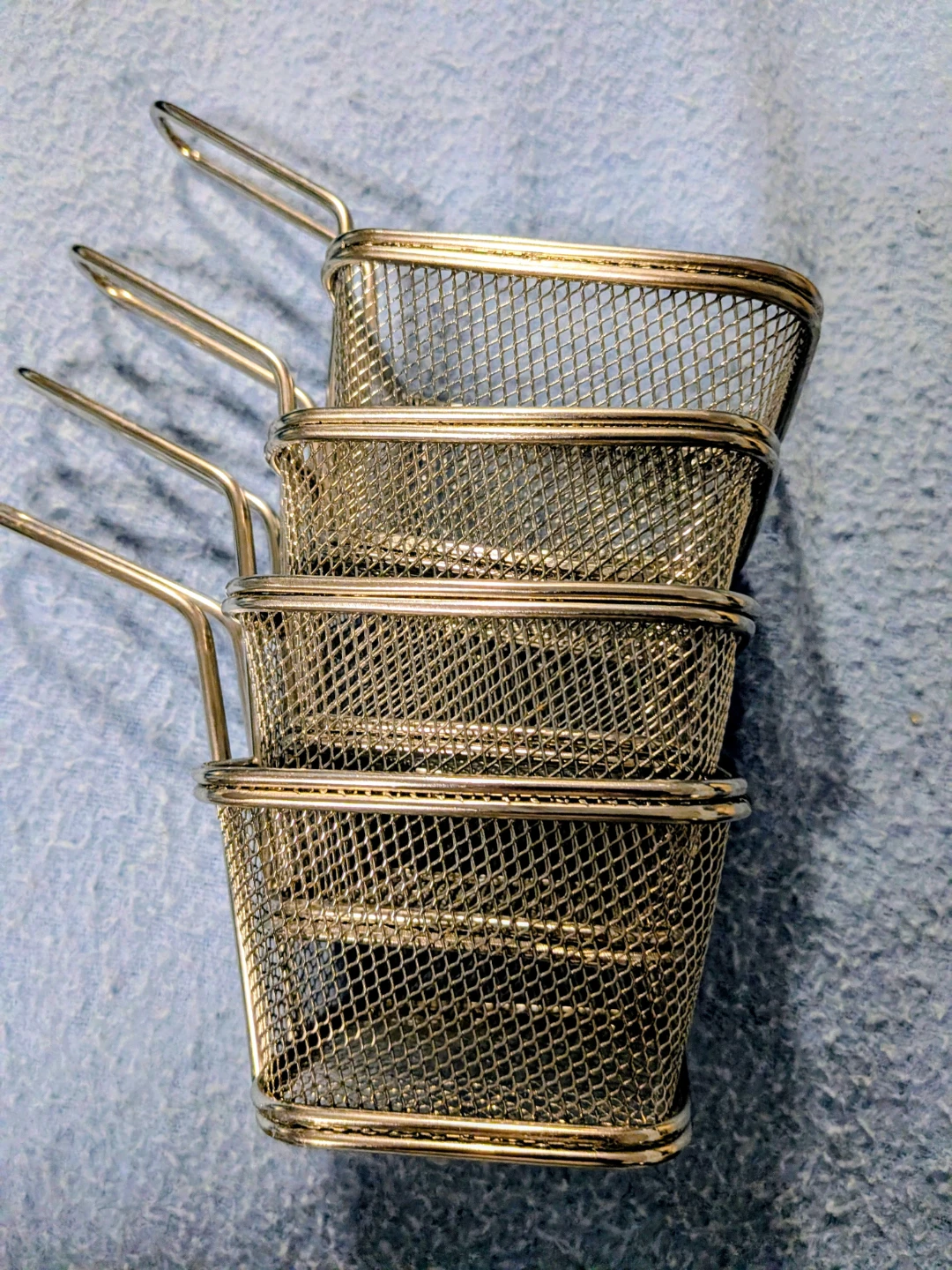 Set of 4 Stainless Steel Fry Baskets