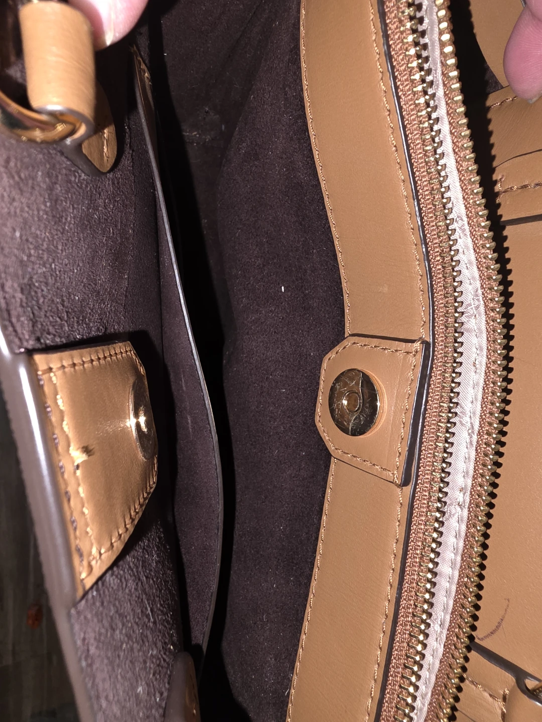 Michael Kors Medium Brown Signature Satchel Handbag - photo 3