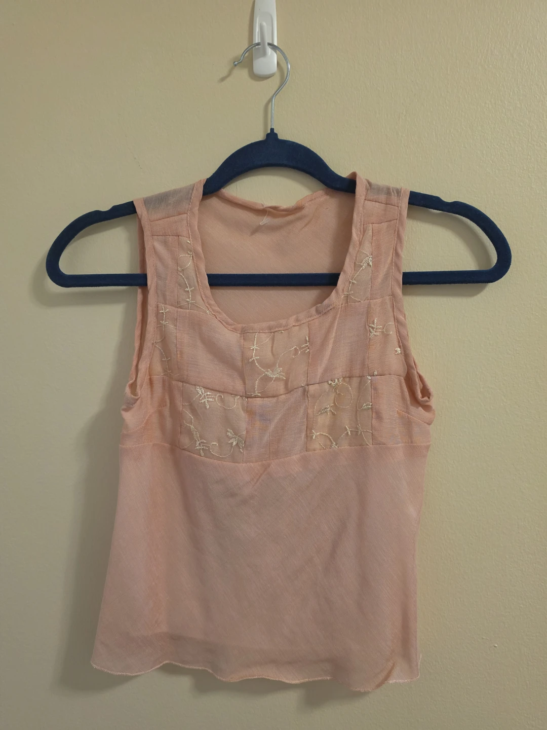 Embroidered Y2K Tank Top- extra small