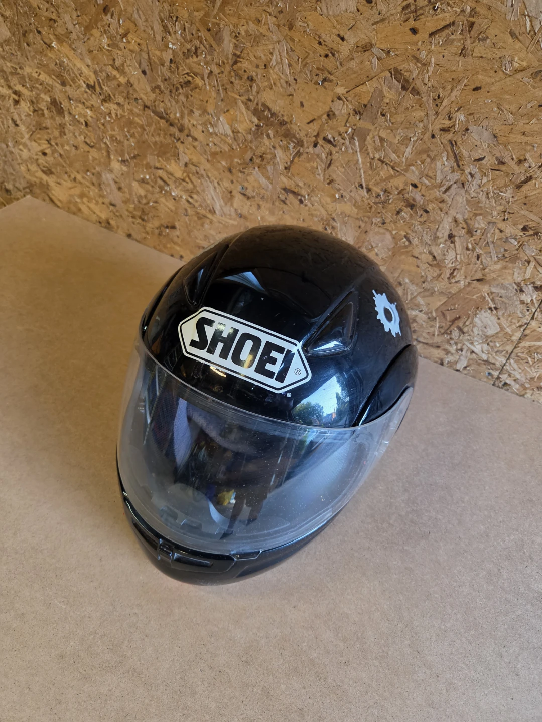 Black Motorcycle Helmet