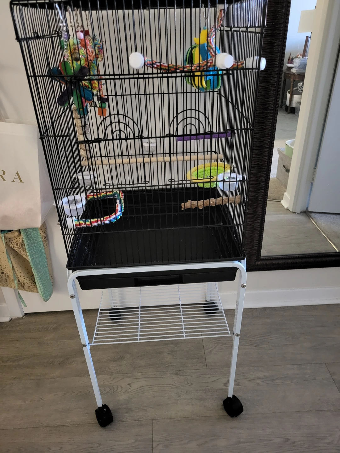 Bird Cage with Stand and Toys - photo 3