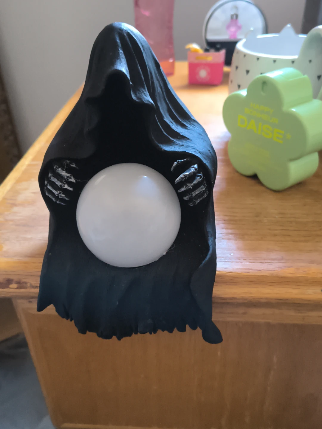 HALLOWEEN Grim Reaper Orb Holder Figurine