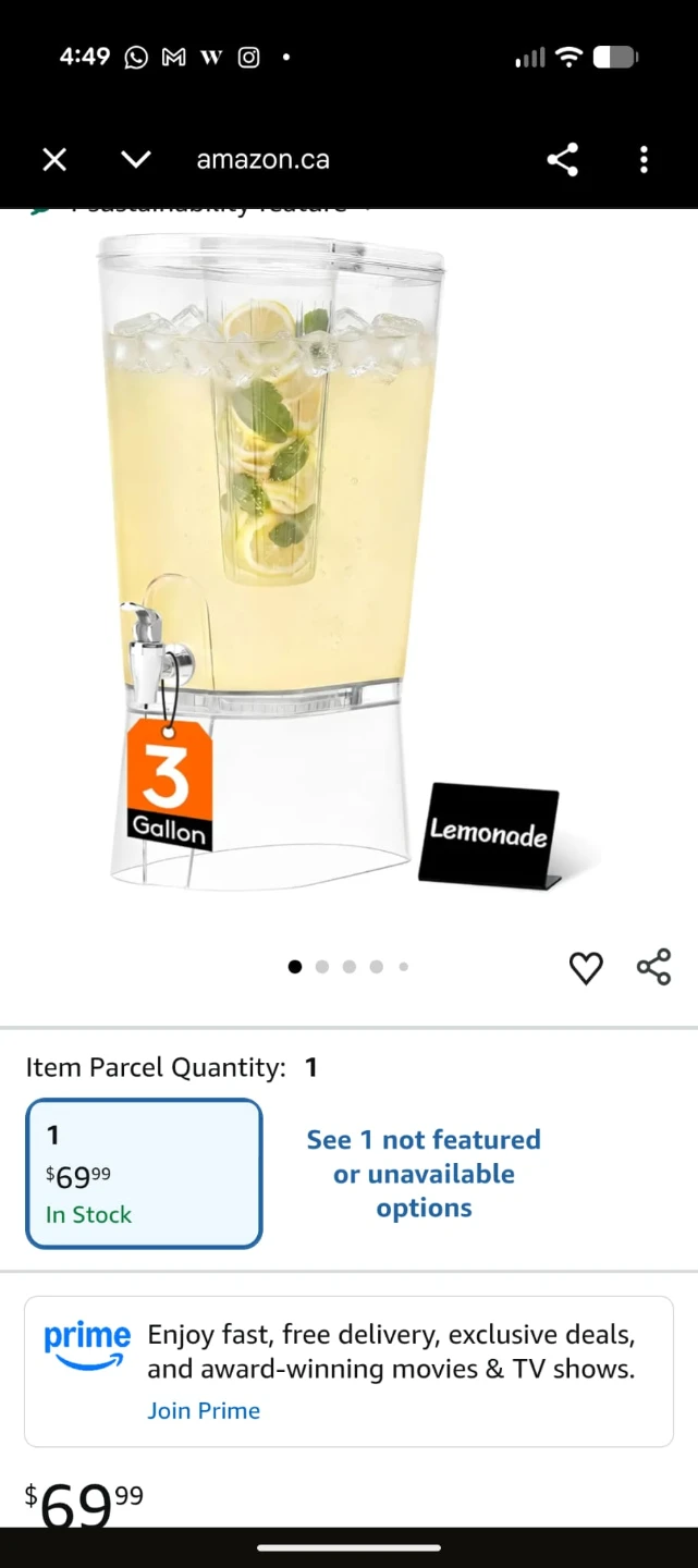 Bn<>3 Gallon Beverage Dispenser with Infuser - photo 5