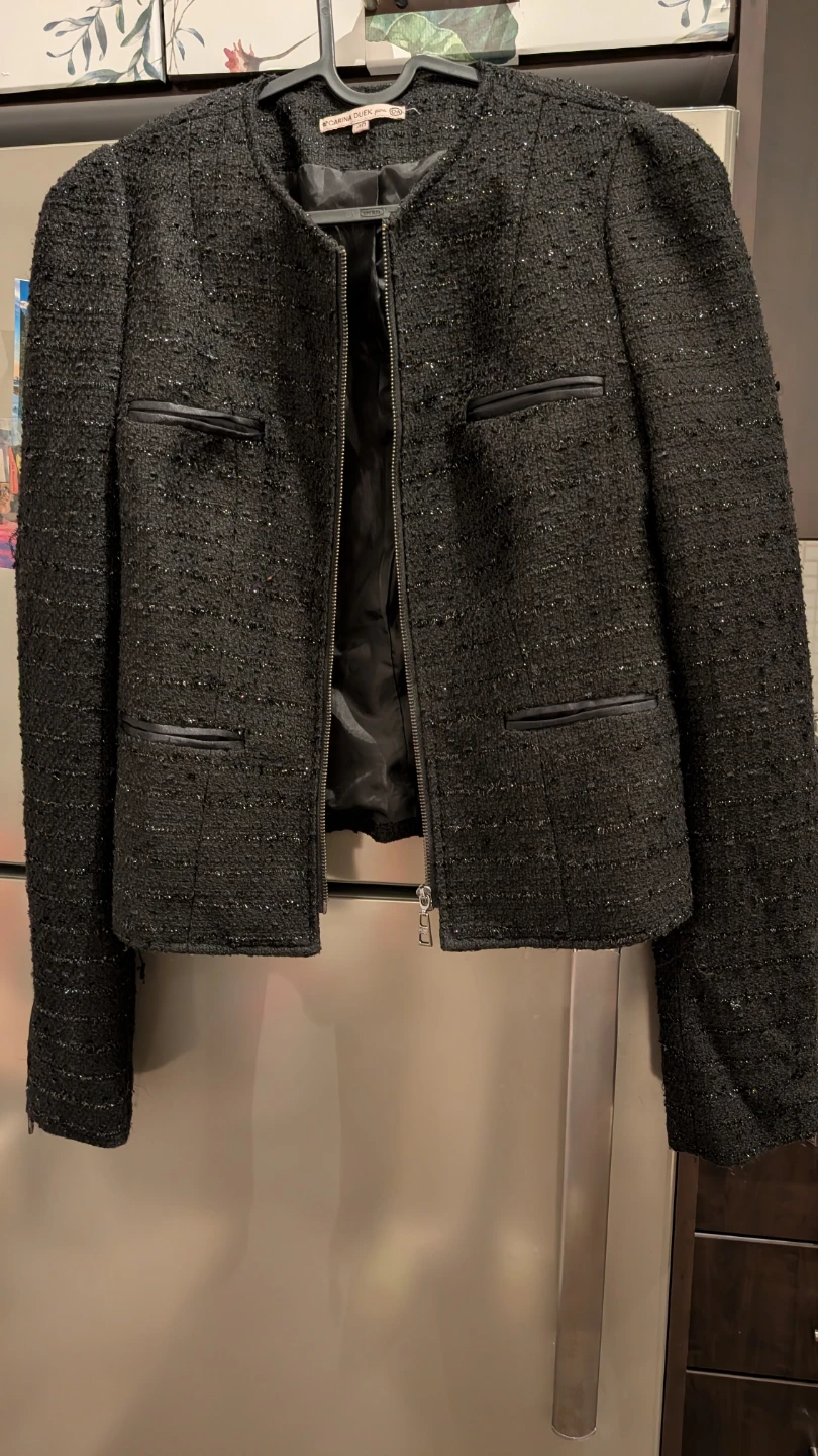 Black Blazer jacket Coat work formal casual party  wear - photo 4