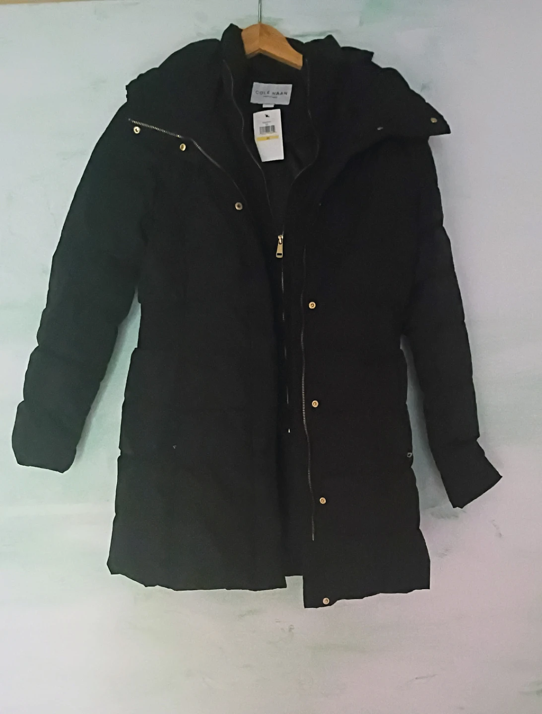 Cole Haan Black Puffer Coat