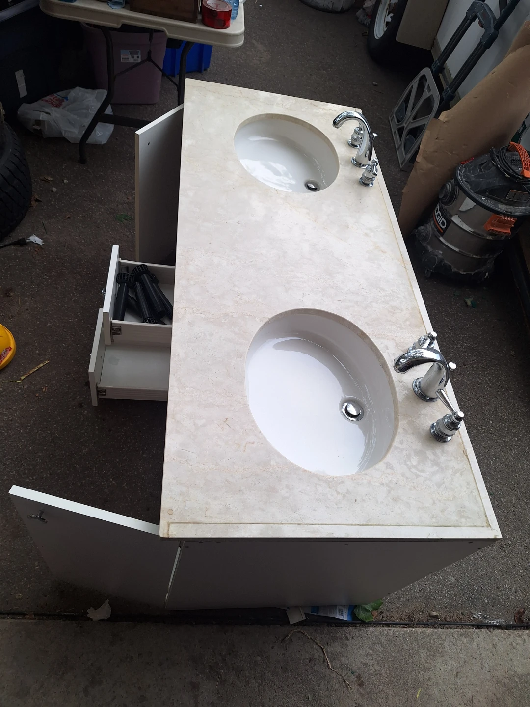 Double Sink Vanity with Faucets - photo 3