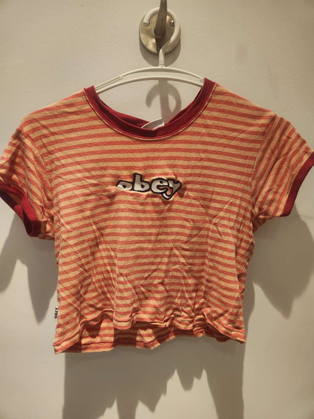 Vintage Striped Crop Top Size S