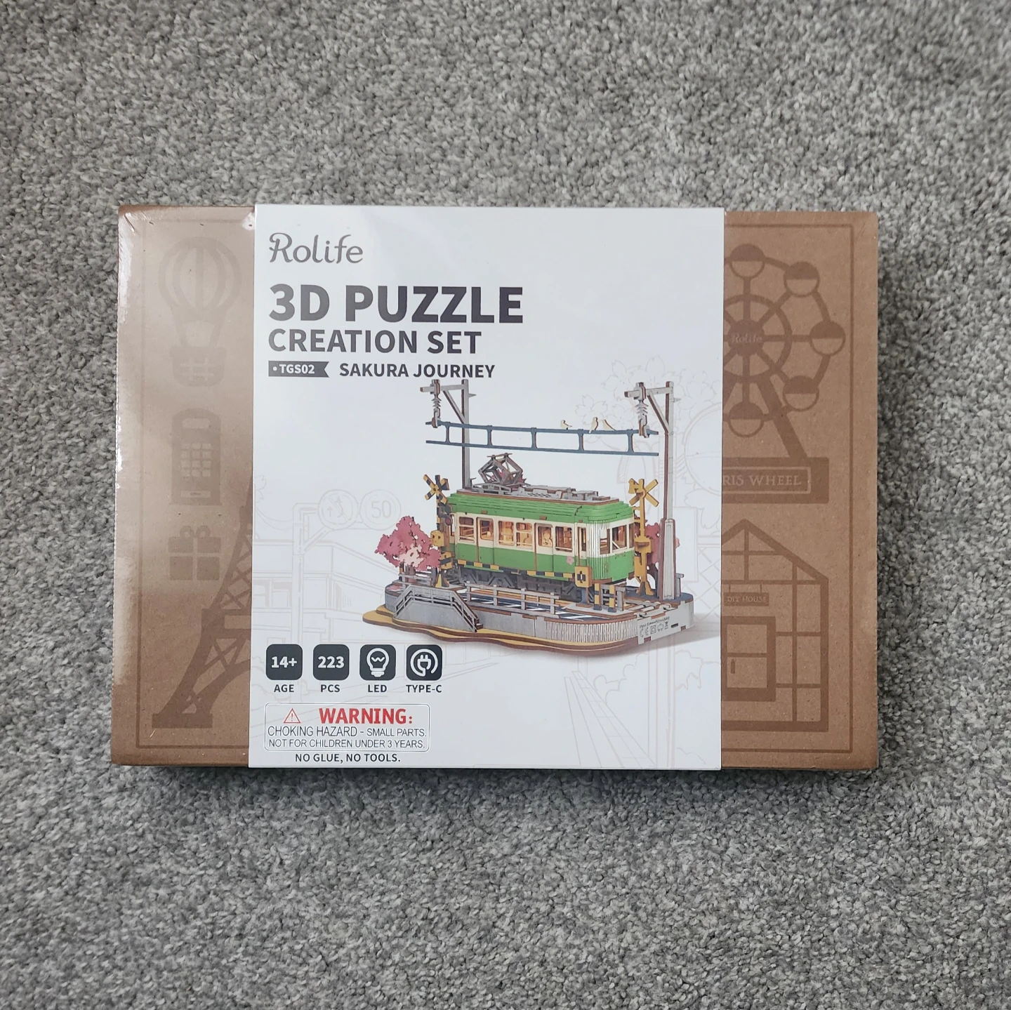 Rolife 3D Puzzle Creation Set - Sakura Journey - NEW SEALED - photo 2