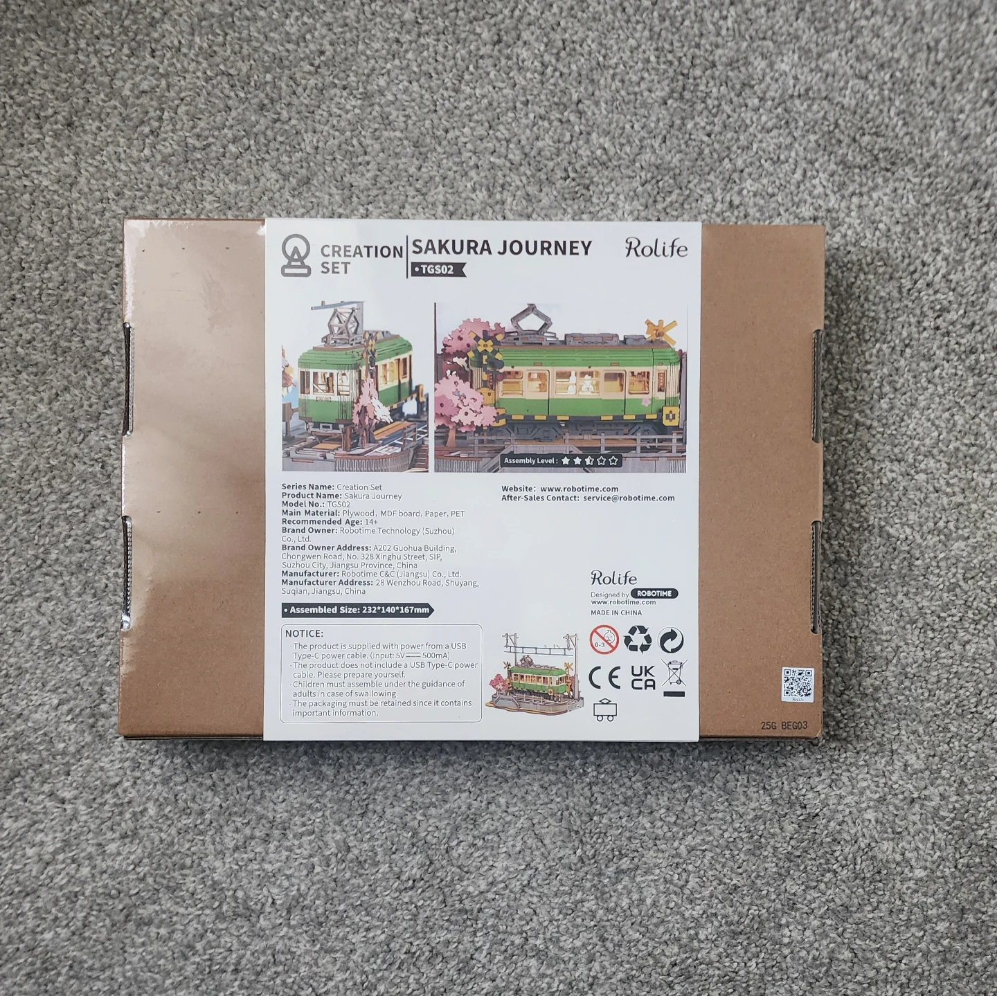 Rolife 3D Puzzle Creation Set - Sakura Journey - NEW SEALED - photo 3