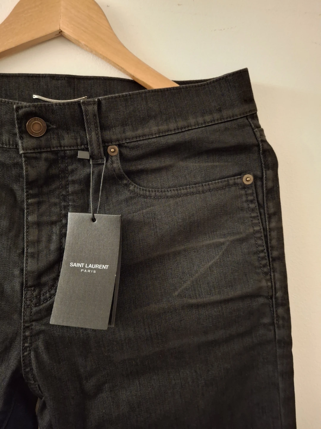 Saint Laurent Paris Black Denim Jeans