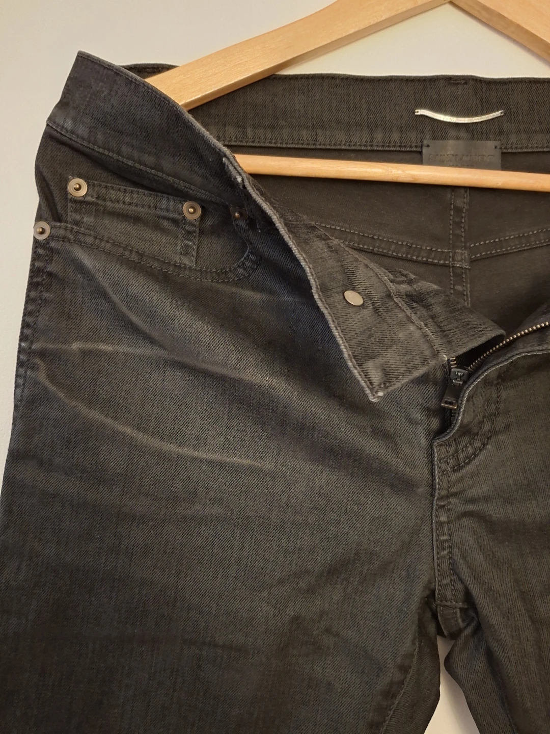 Saint Laurent Paris Black Denim Jeans - photo 3