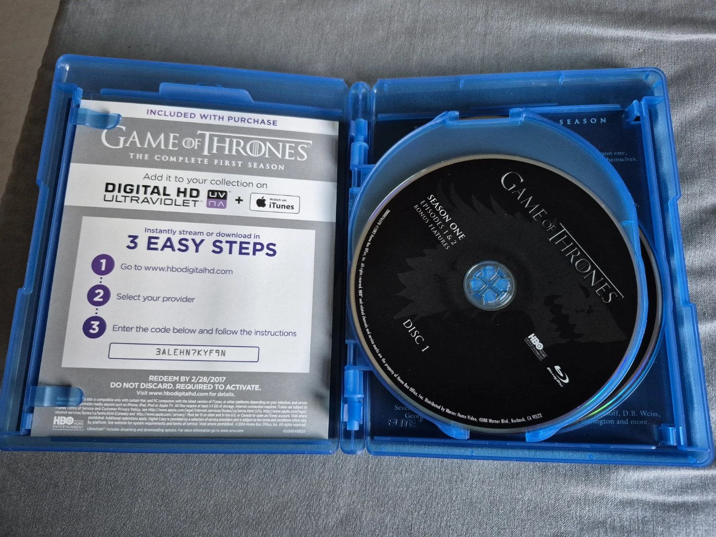 Game of Thrones Season 1 Blu-Ray - photo 3