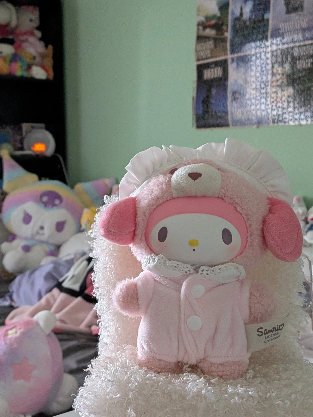 Sanrio latte baby plush toy