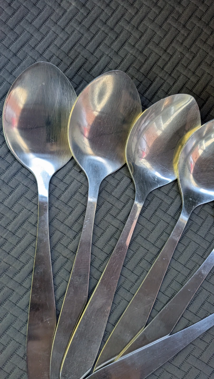Stainless Steel Large serving restaurant Spoons (Set of 6) - photo 2