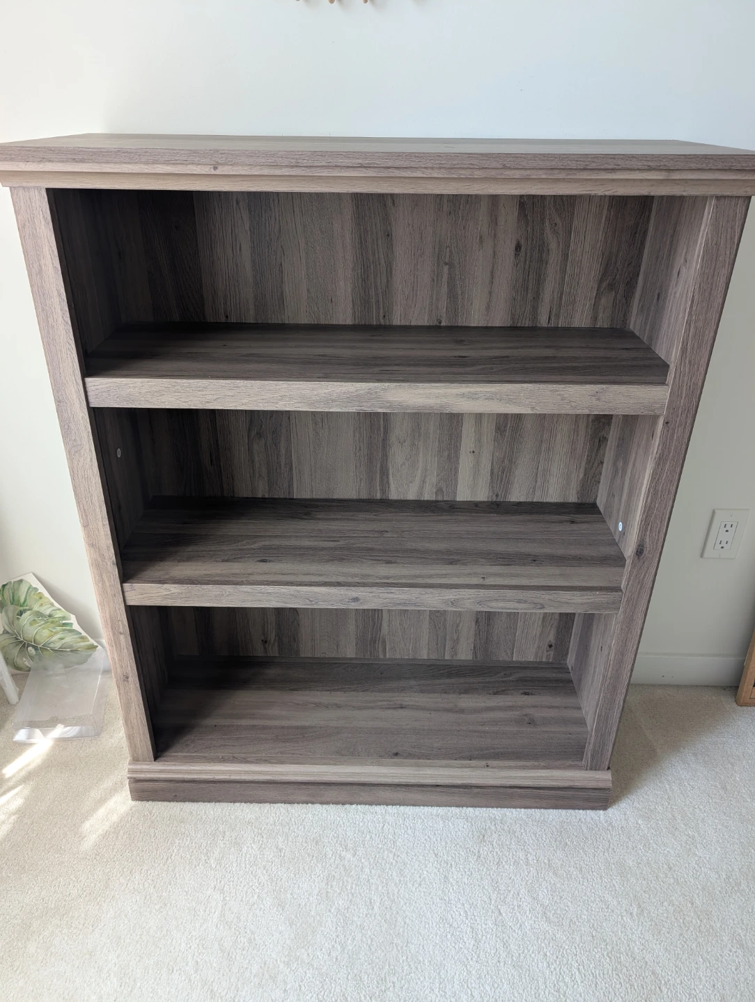 Walnut oak bookshelf