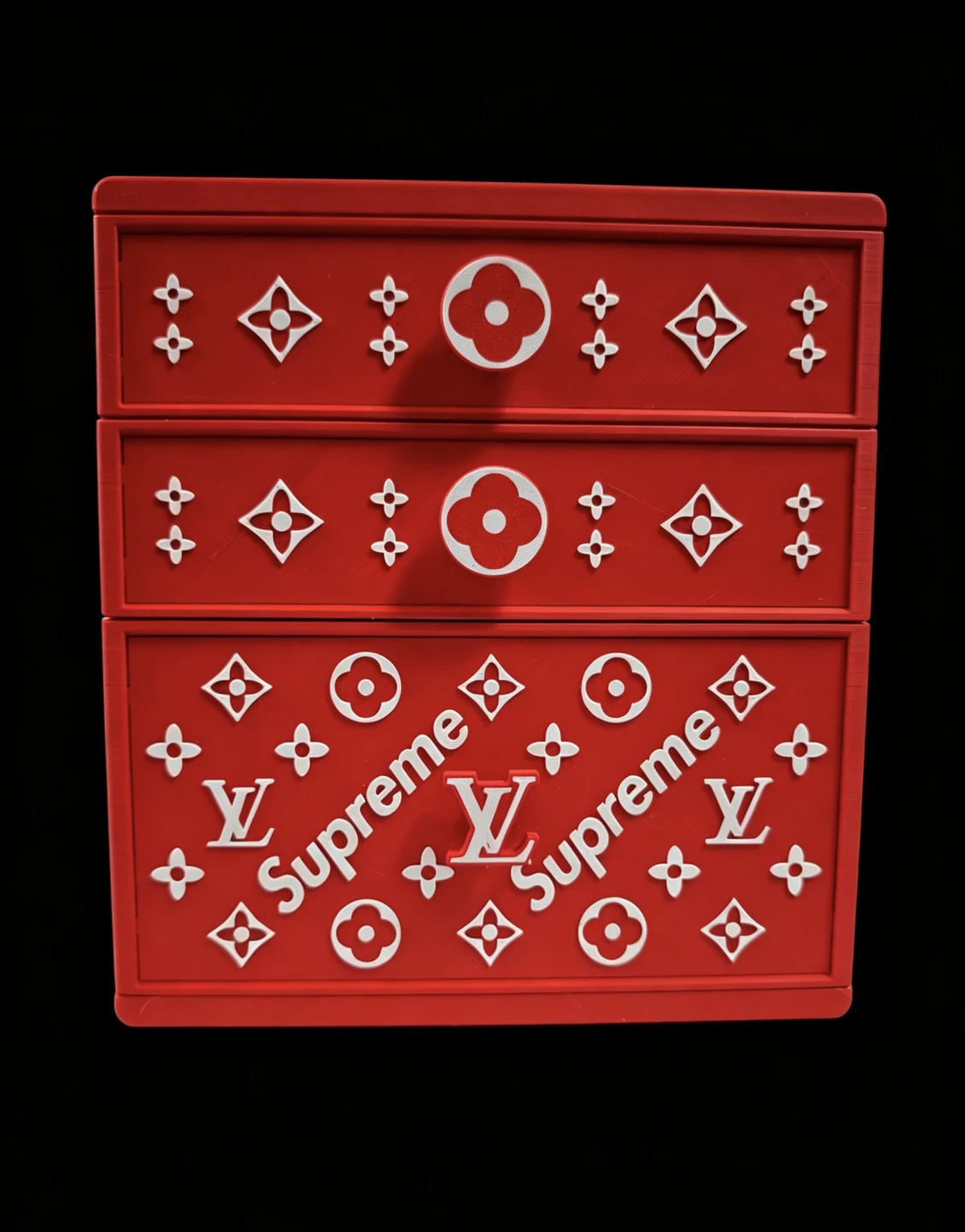 Supreme x Louis Vuitton inspired Storage Drawer Unit - photo 2