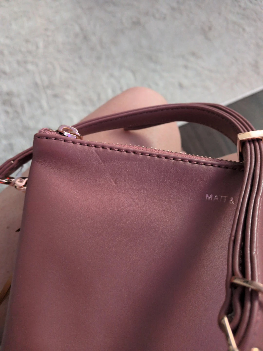 New! Matt & Nat Triplet mauve trifold bag - photo 4