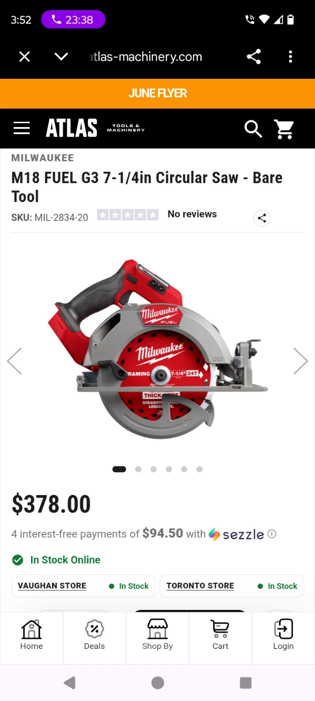 Milwaukee M18 FUEL G3 7-1/4" Circular Saw - Bare Tool - photo 2