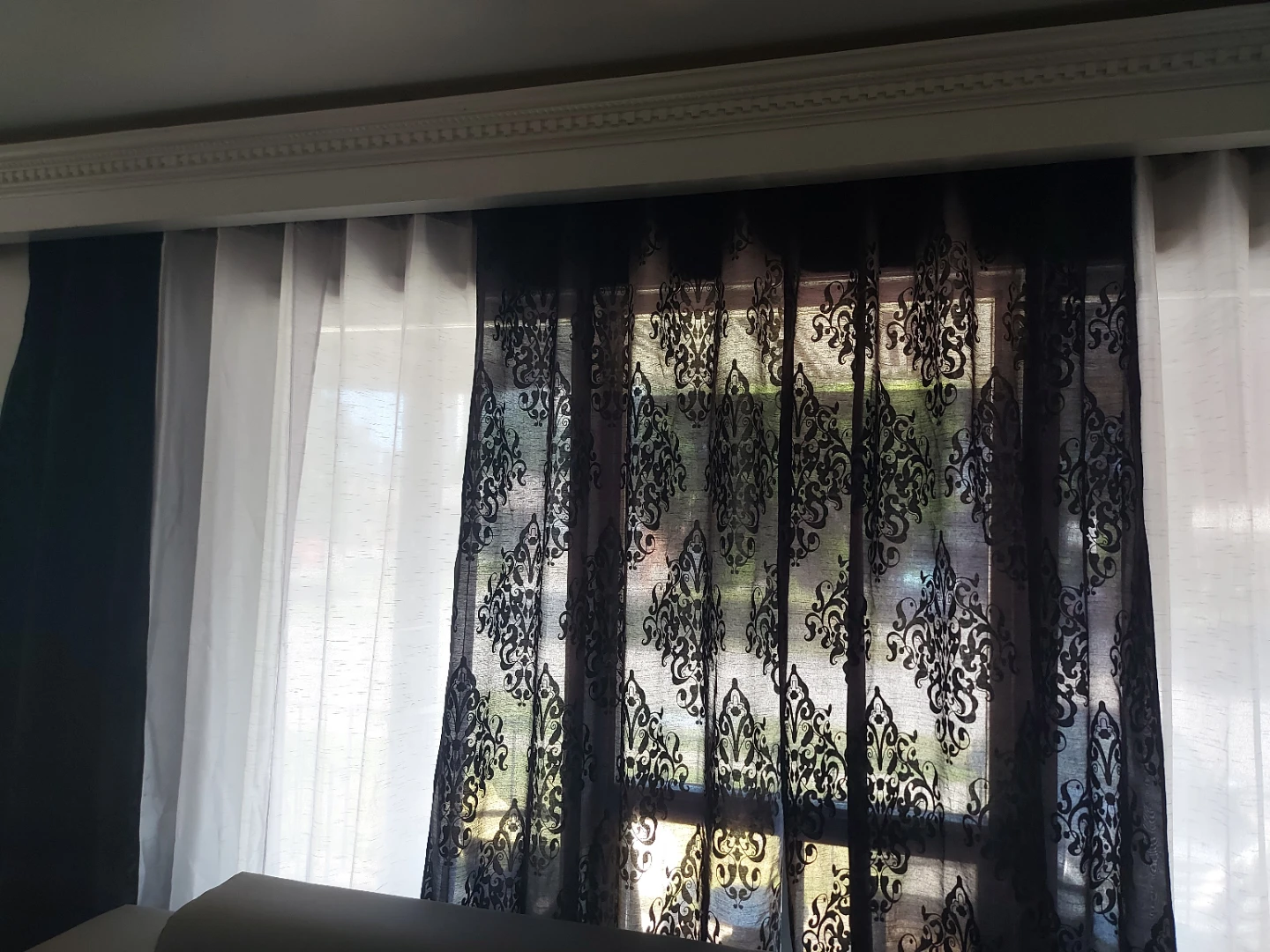 Black white curtains - photo 2