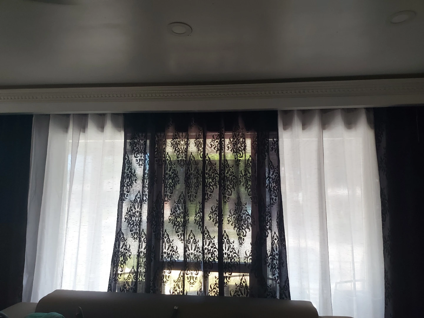 Black white curtains - photo 3