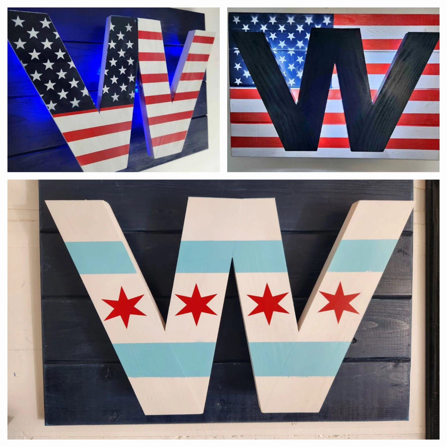 Chicago Cubs Fly the W Sign - photo 4