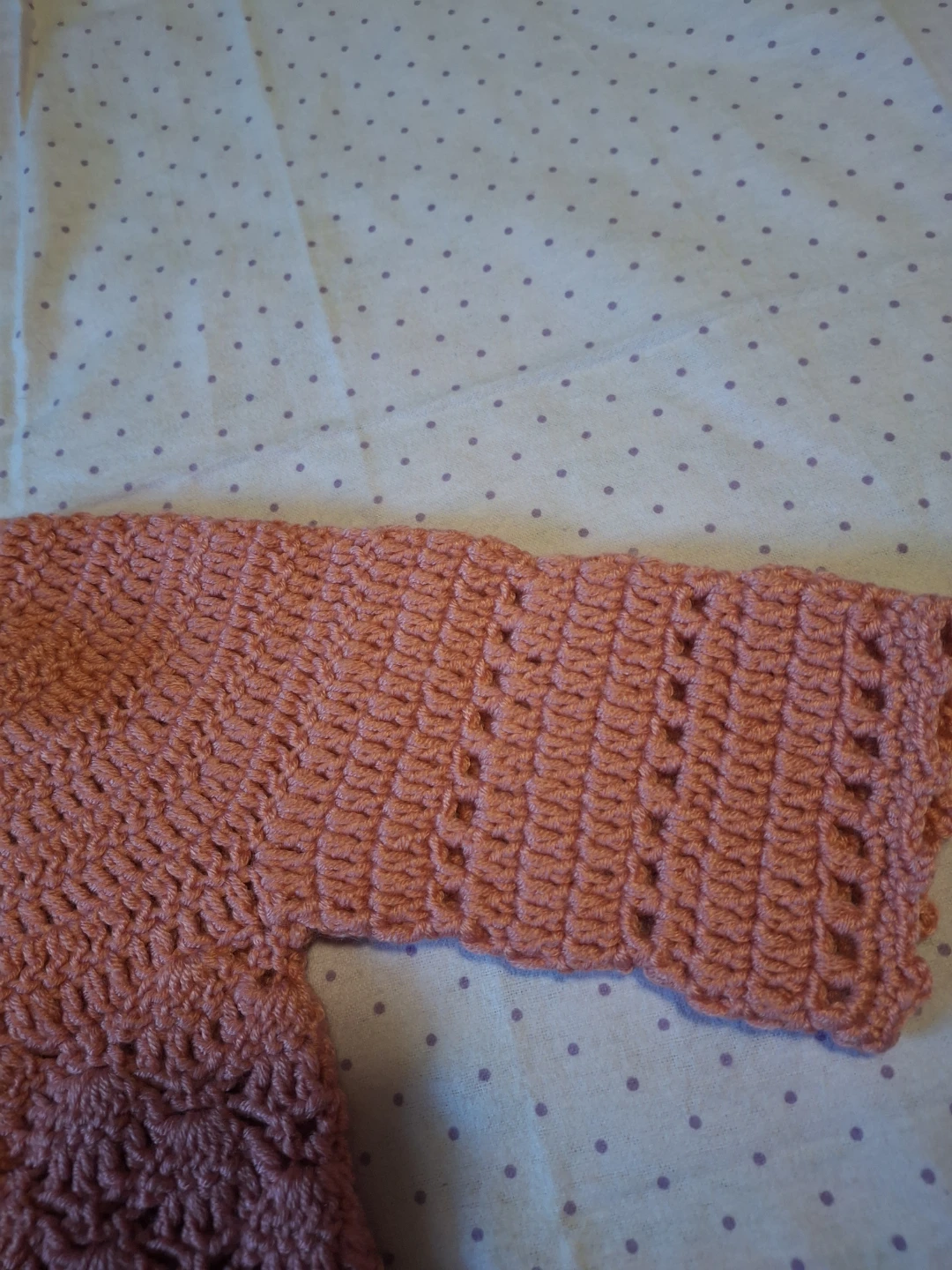 Hand-Crocheted Baby Cardigan - Pink - photo 2