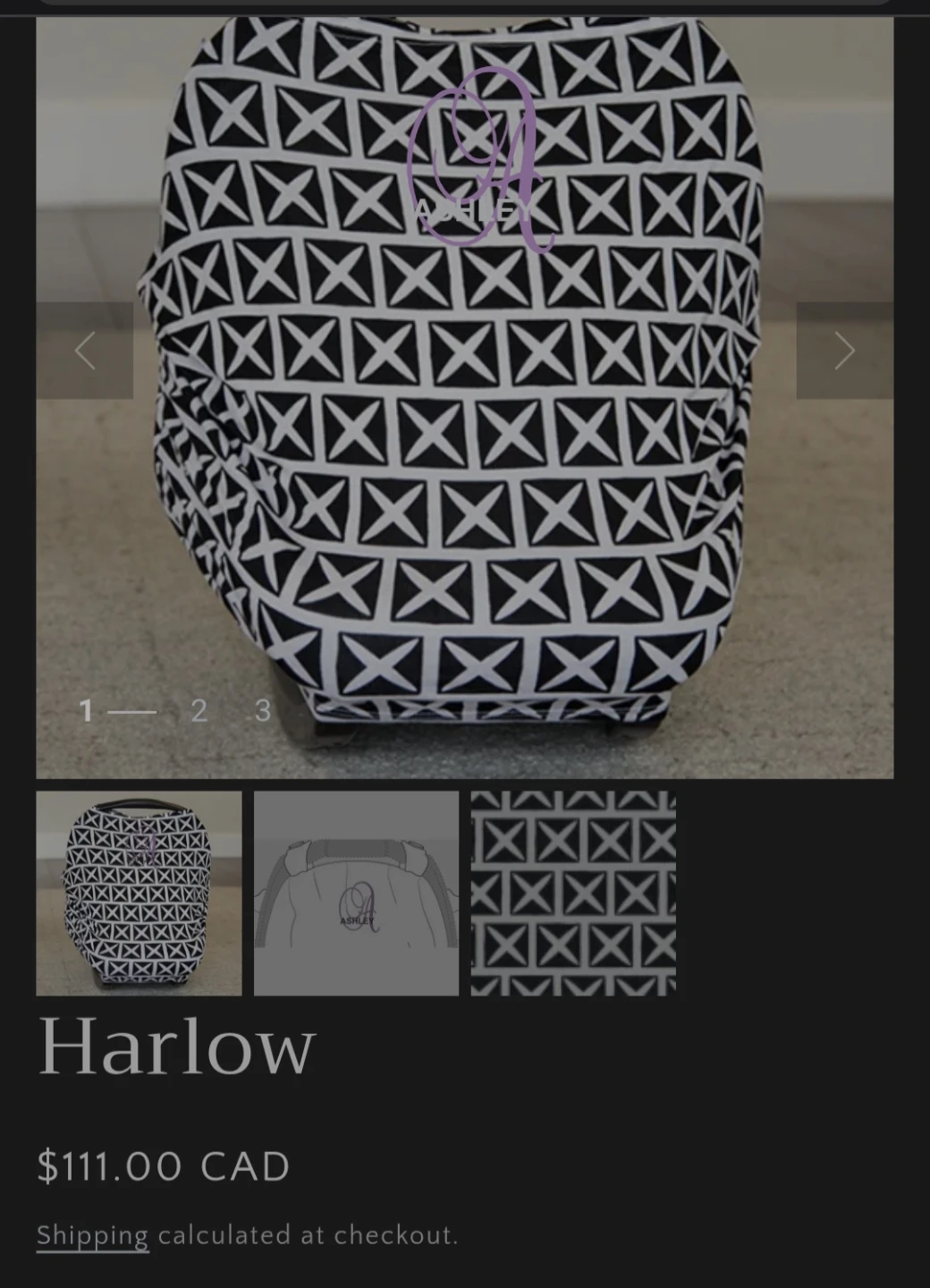Canopy Couture Infant Car Seat Canopy - Harlow - photo 2