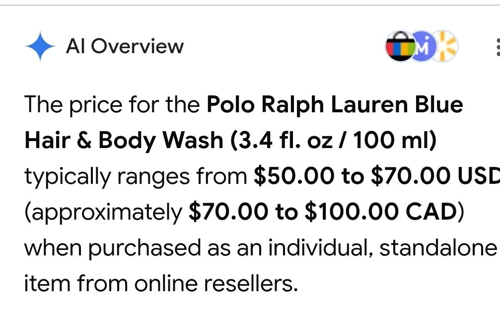 *New - Polo Ralph Lauren Blue Hair & Body Wash 100ml - photo 2