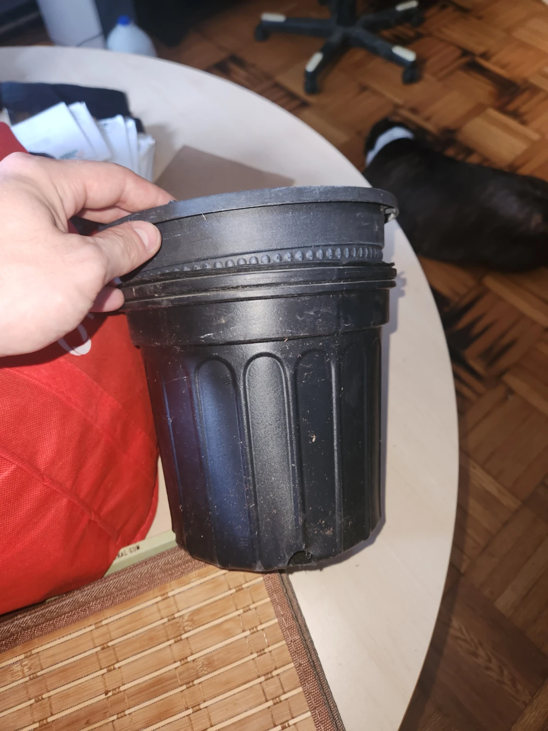 Used Black Plastic Plant Pots - photo 3