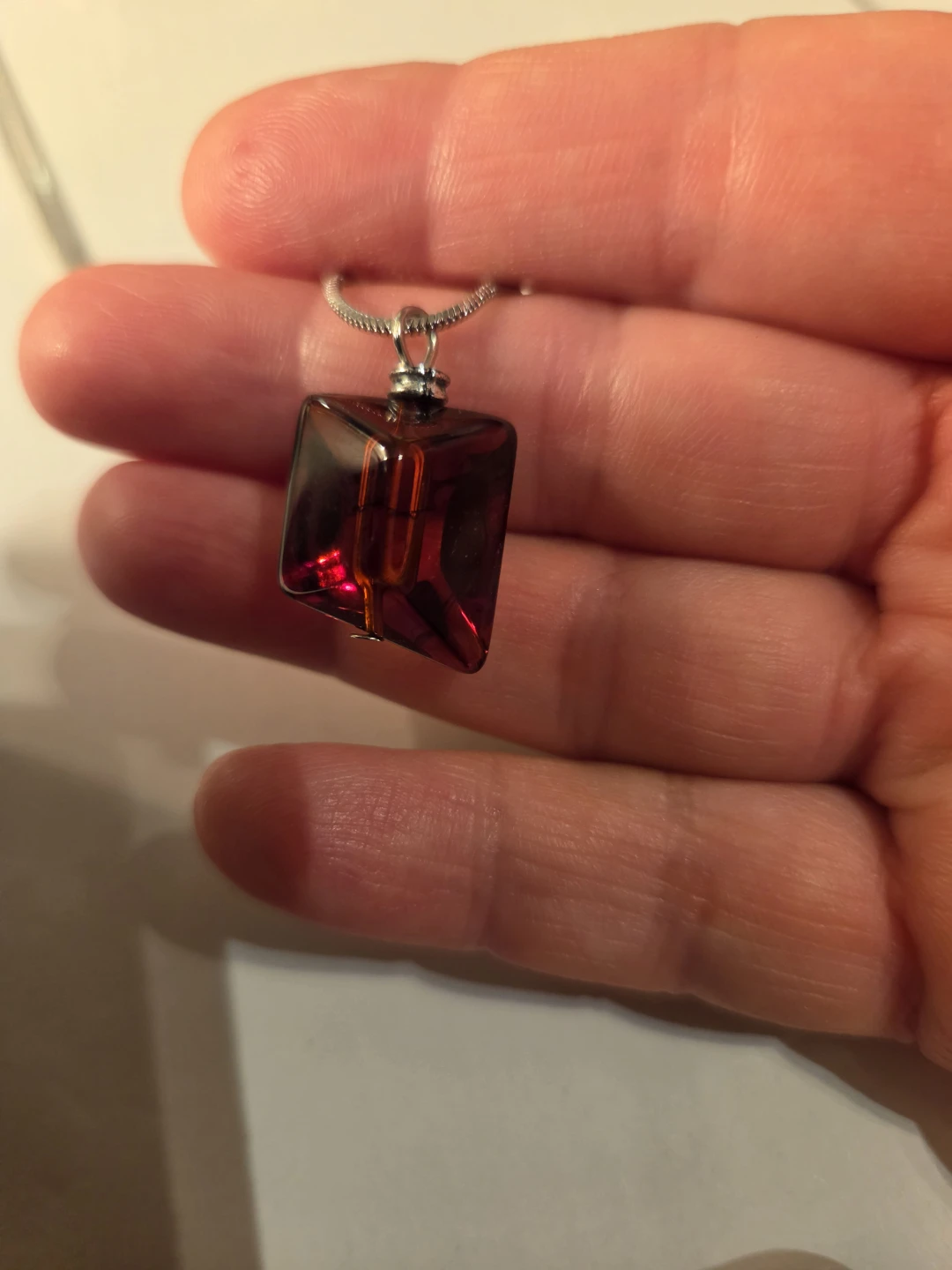 Red Gemstone Pendant Necklace - photo 2