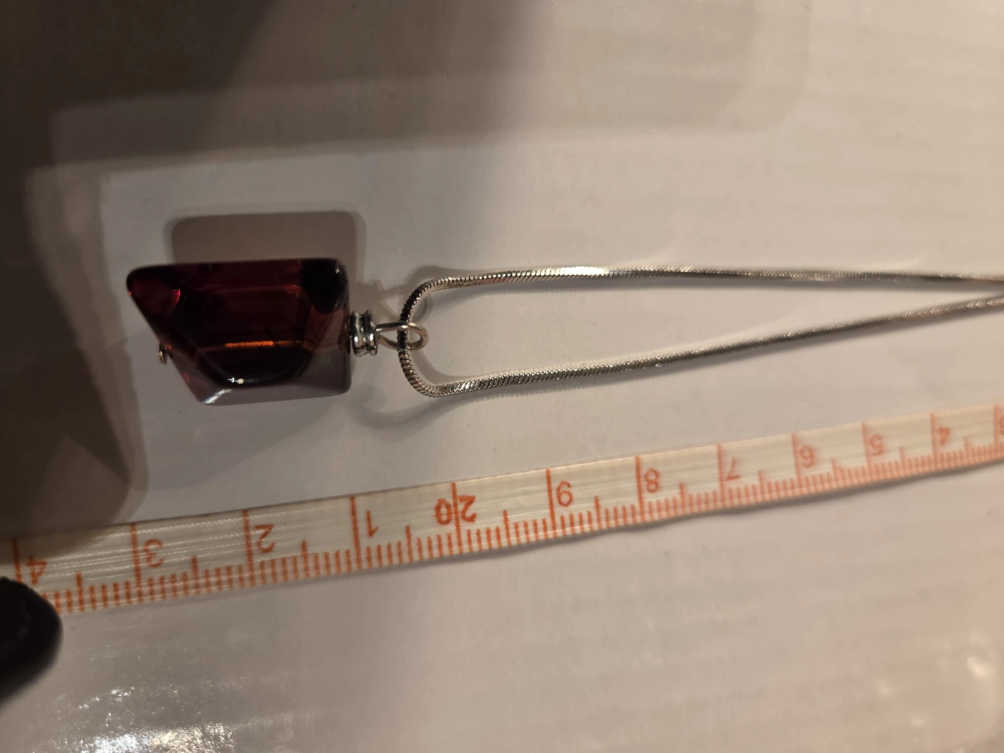 Red Gemstone Pendant Necklace - photo 4