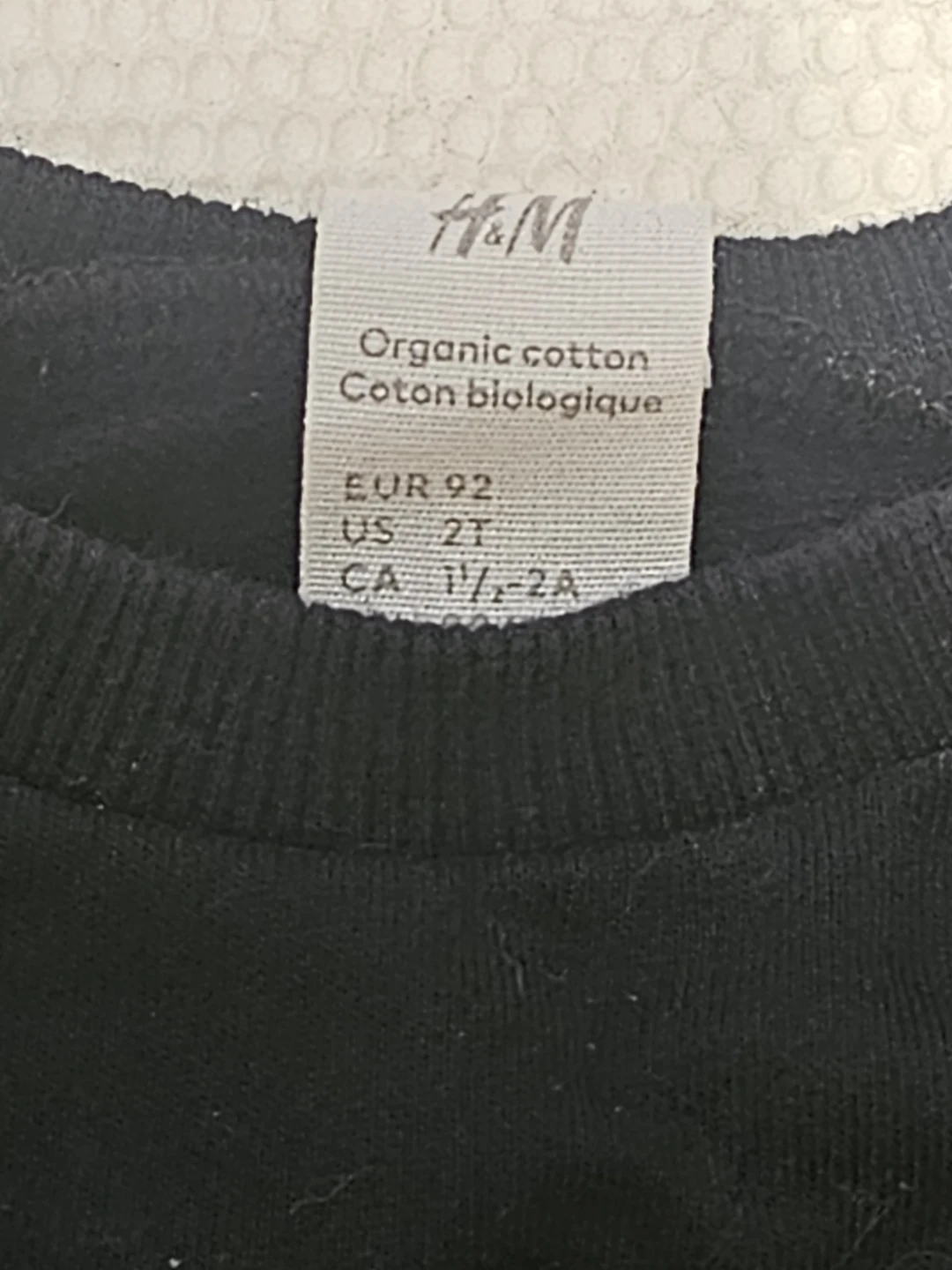 H&M Black Organic Cotton Sweatshirt and Shorts Set - photo 3