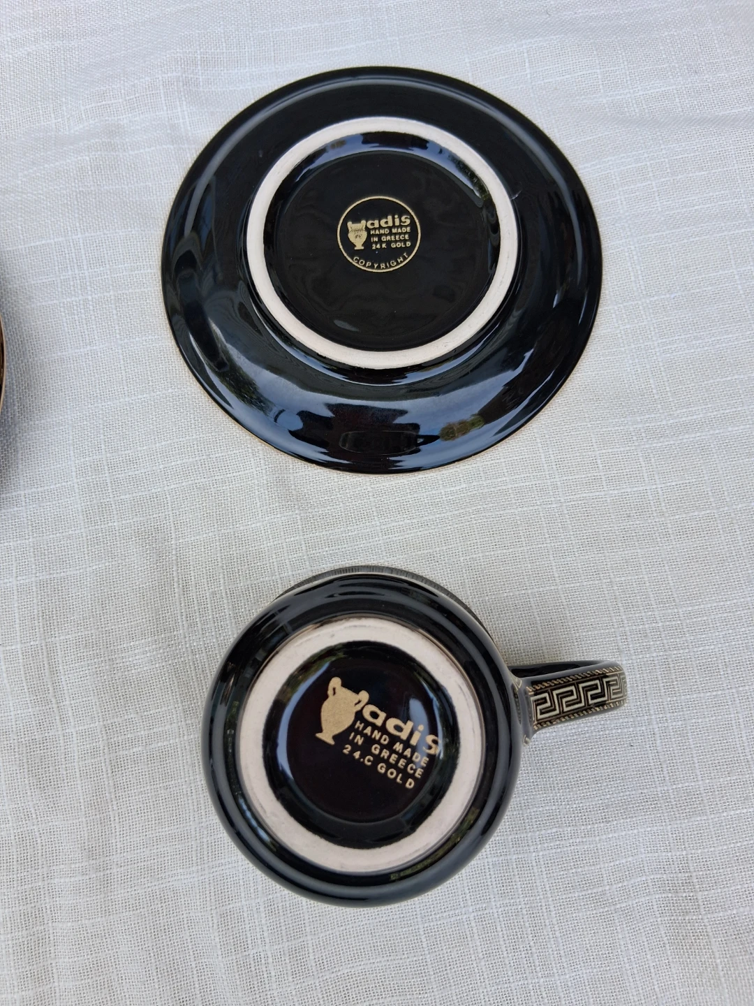 Adis Hand Made Coffee Cup Set, Ashtray, and Lighter Holder - photo 4