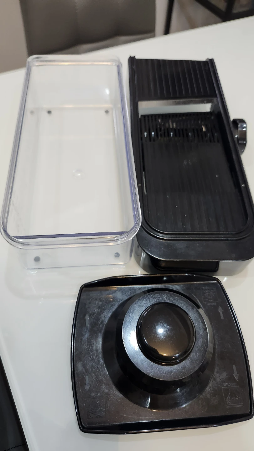 Black Vegetable Slicer Mandoline with Container