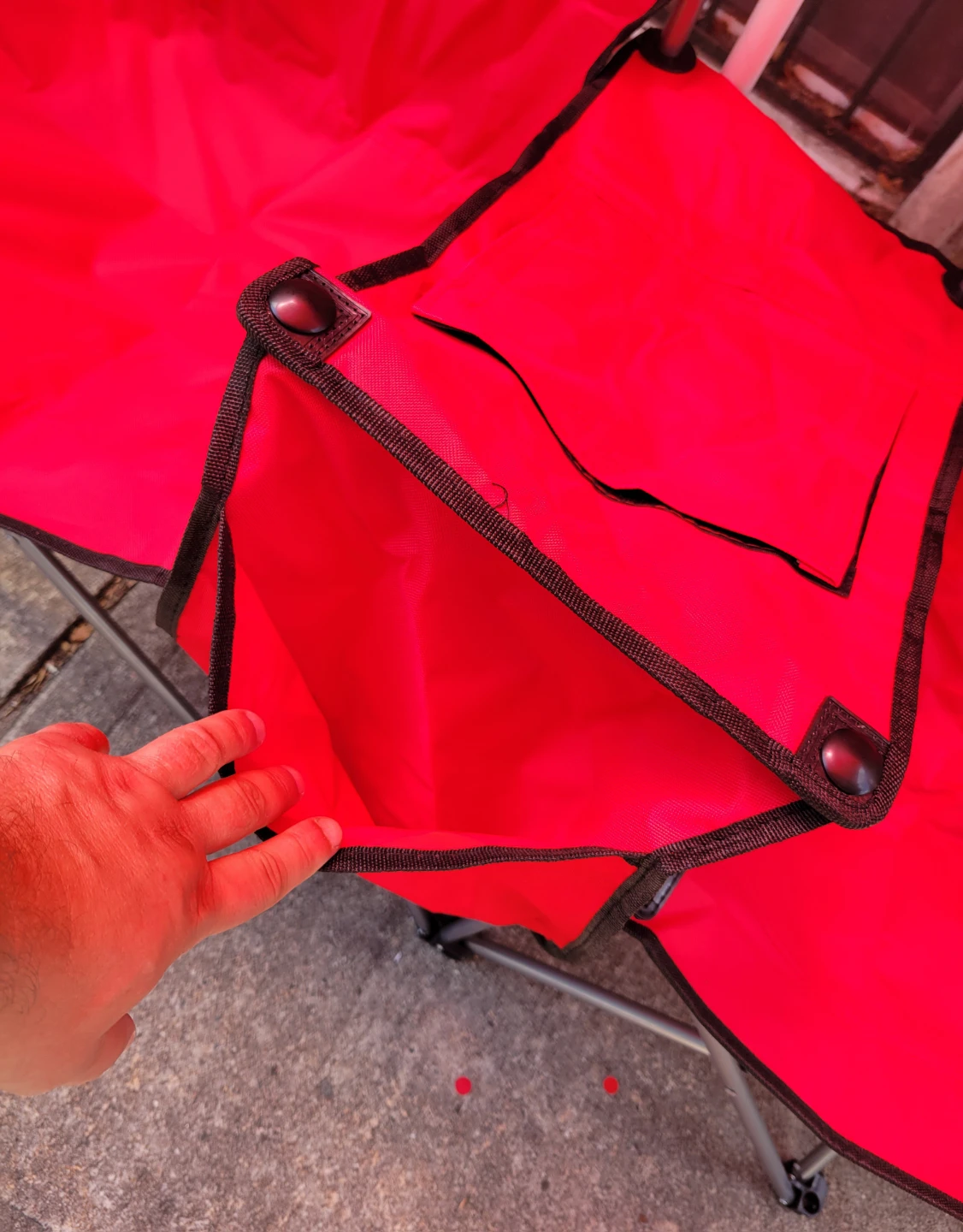 NEW Red Double Camping Chair with Cooler and Umbrella - photo 3